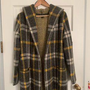 Tahari Wool plaid Sweater Coat